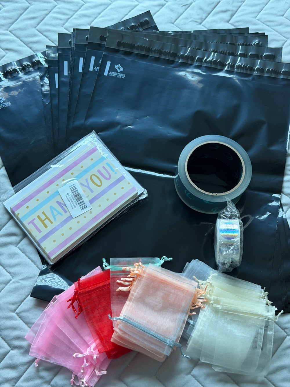 Sellers Bundle of bags, cards, tape and stickers